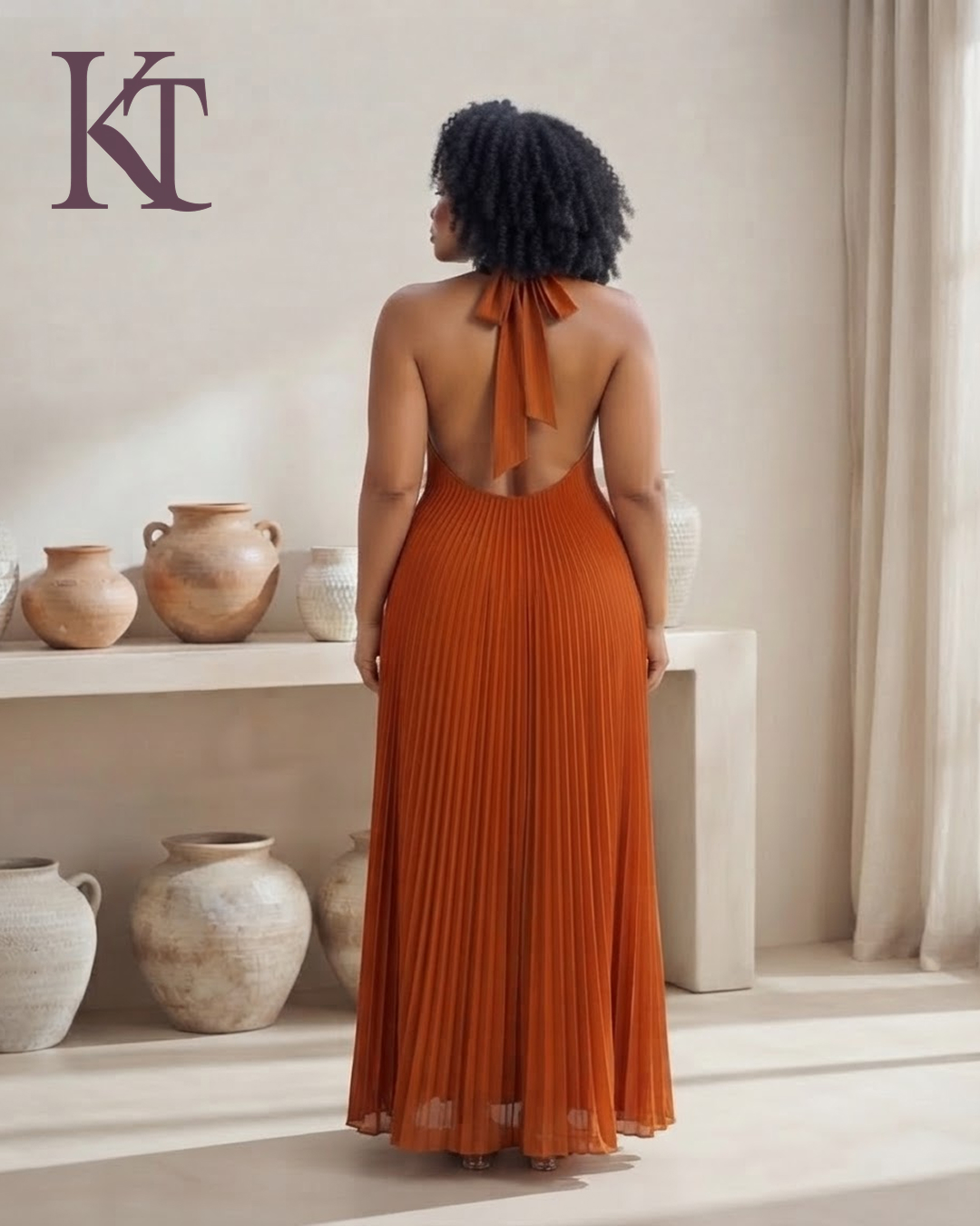 klaasythings-halter-pleated-maxi-dress-burnt-orange-back-view-1080x1350